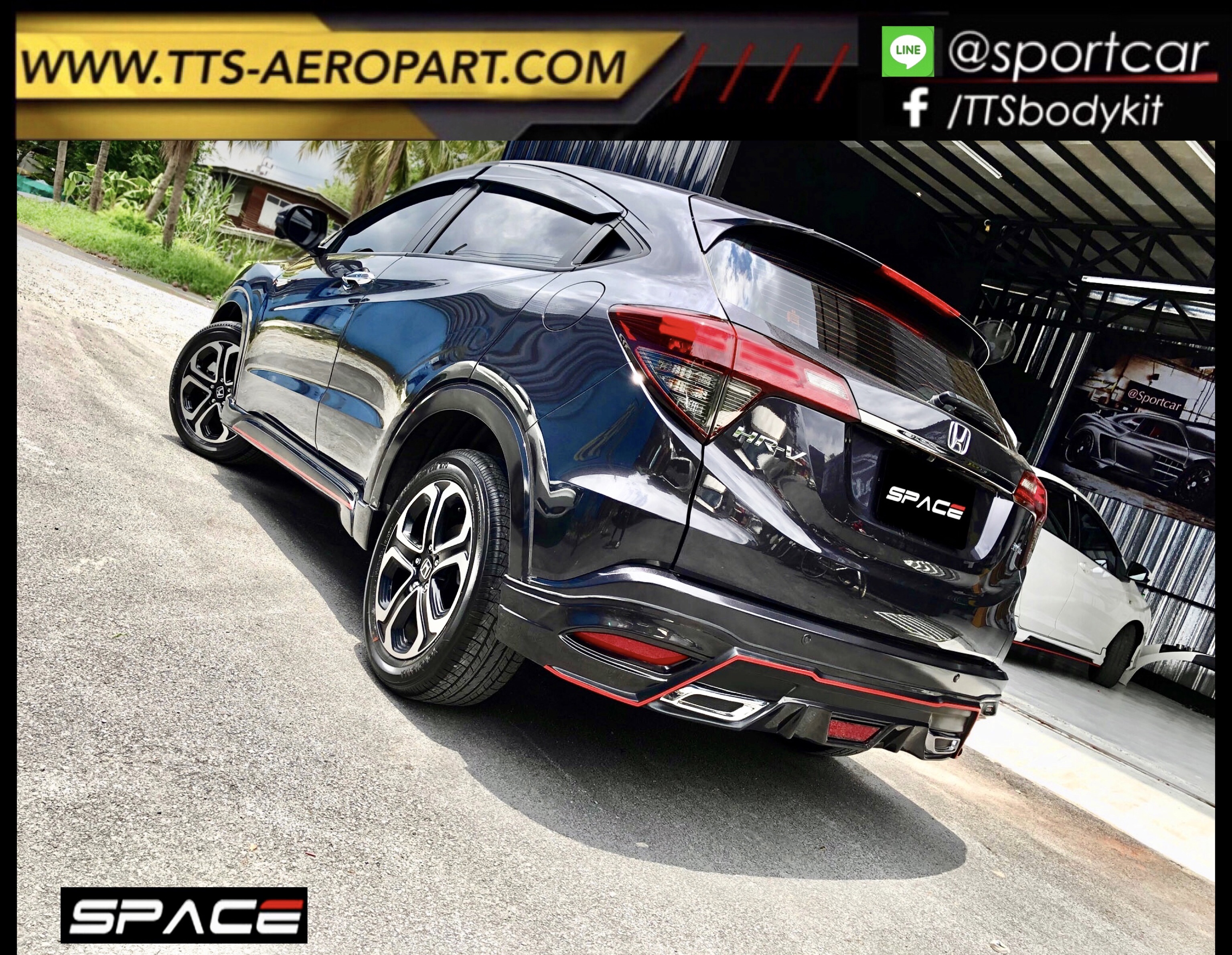 ชุดแต่ง HRV 2019 2020 2021 SPACE VIP Style รุ่นEL, hrv แต่งสวย, สเกิร์ตรอบคัน hrv แท้ byแต่งรถTTS