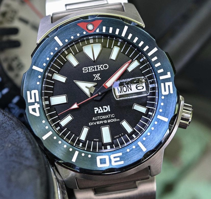 Seiko Prospex Monster รุ่นพิเศษPadi Special Edition สีสวยมาก รุ่น SRPE27K1 ราคาพิเศษสุด