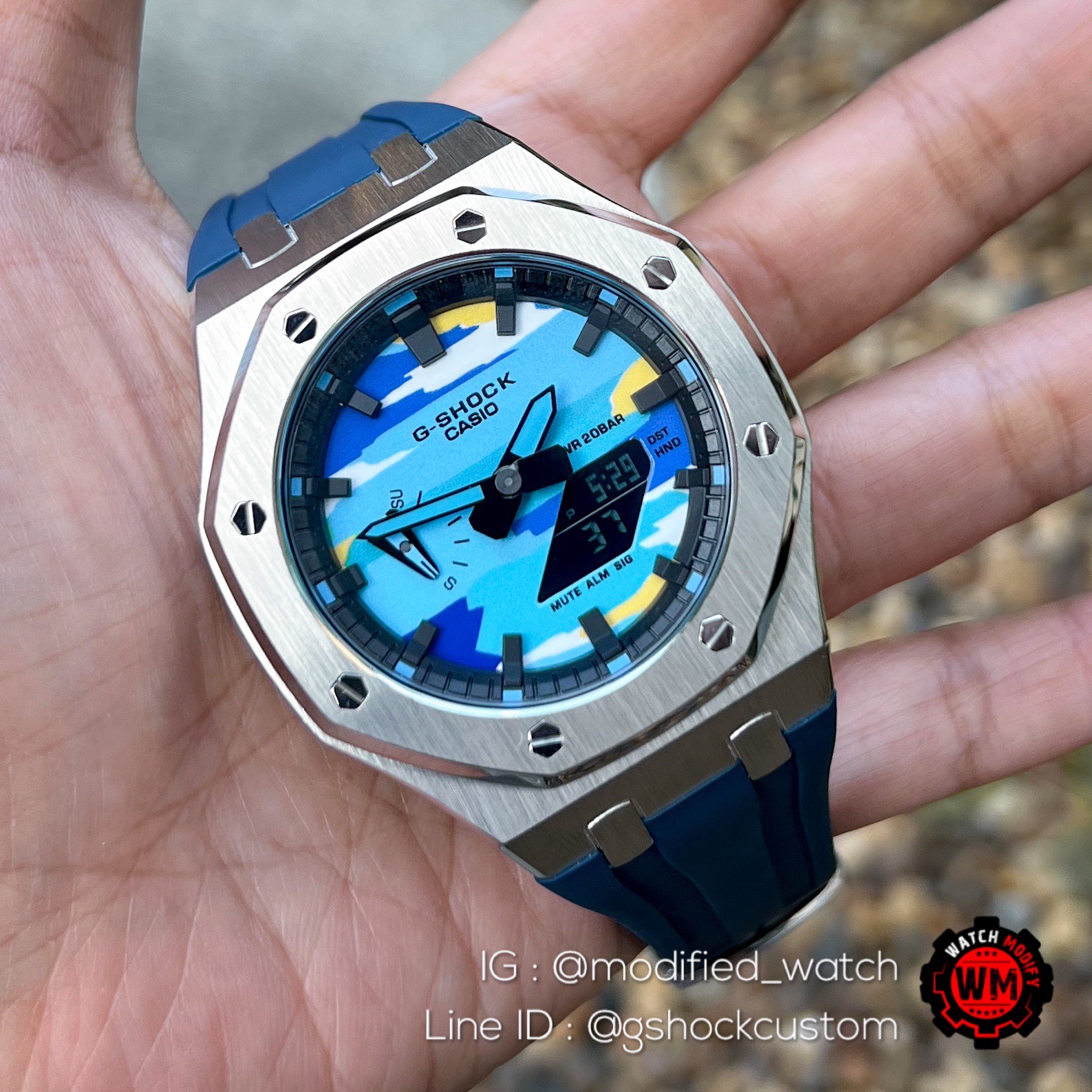 G-Shock Silver Blue Sky Luxury Edition