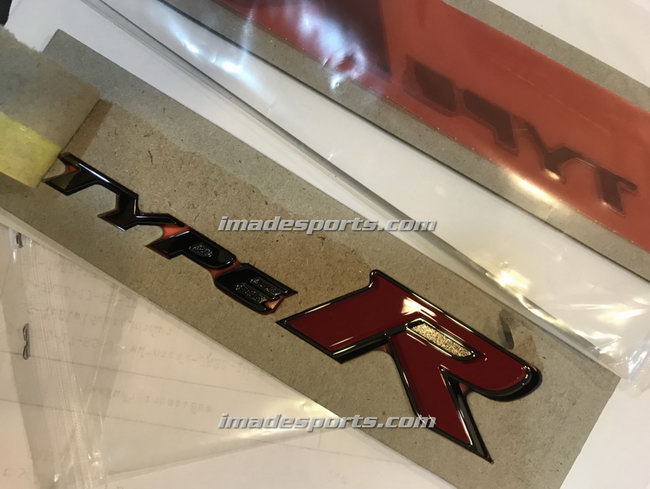 Logo Honda Type R สปอร์ตหน้า หลัง และพวงมาลัย (แดง/ดำ/ดำแดง)