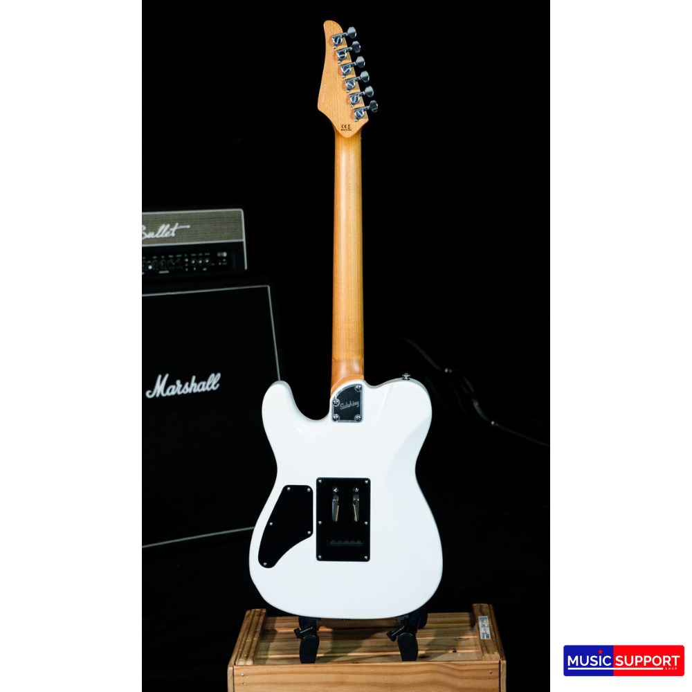 Soloking MT-1 Custom Roasted Maple FB Flat Top Binding HH White