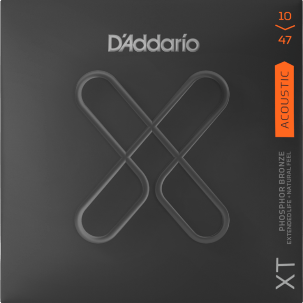 D'Addario XTAPB1047 Phosphor Bronze, Extra Light, 10-47 สายกีตาร์โปร่งเคลือบกันสนิม