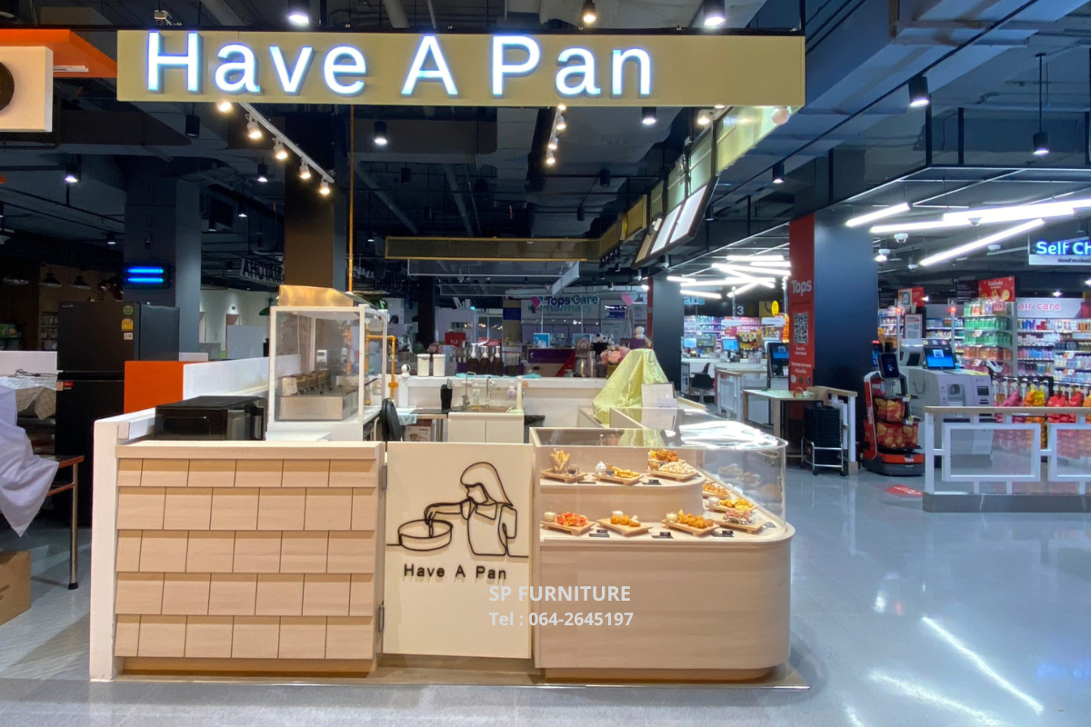 เคาน์เตอร์ในห้าง เคาน์เตอร์ร้านขนมทอด Have A Pan