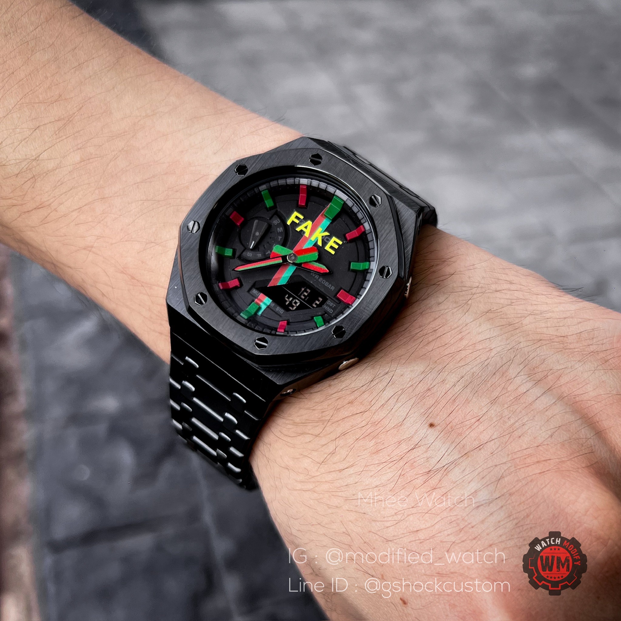 G-Shock Casioak New Streetwear Collection Christmas Theme Black Metal bezel and strap