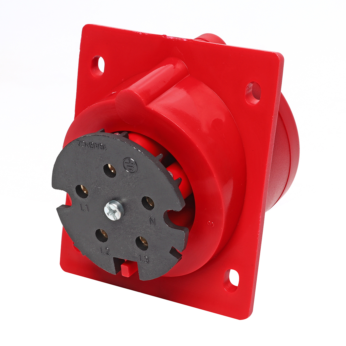 MARATHON ปลั๊กและเต้ารับอุตสาหกรรม เอ็นจิเนียริ่งพลาสติกที่ไม่ลามไฟ แบบ ฝังตรง