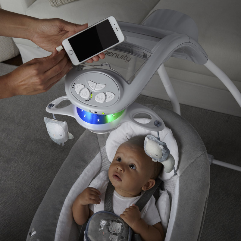 Ingenuity DreamComfort InLighten Cradling Swing - Braden เปลไกวไฟฟ้า ใช้ไฟบ้านได้