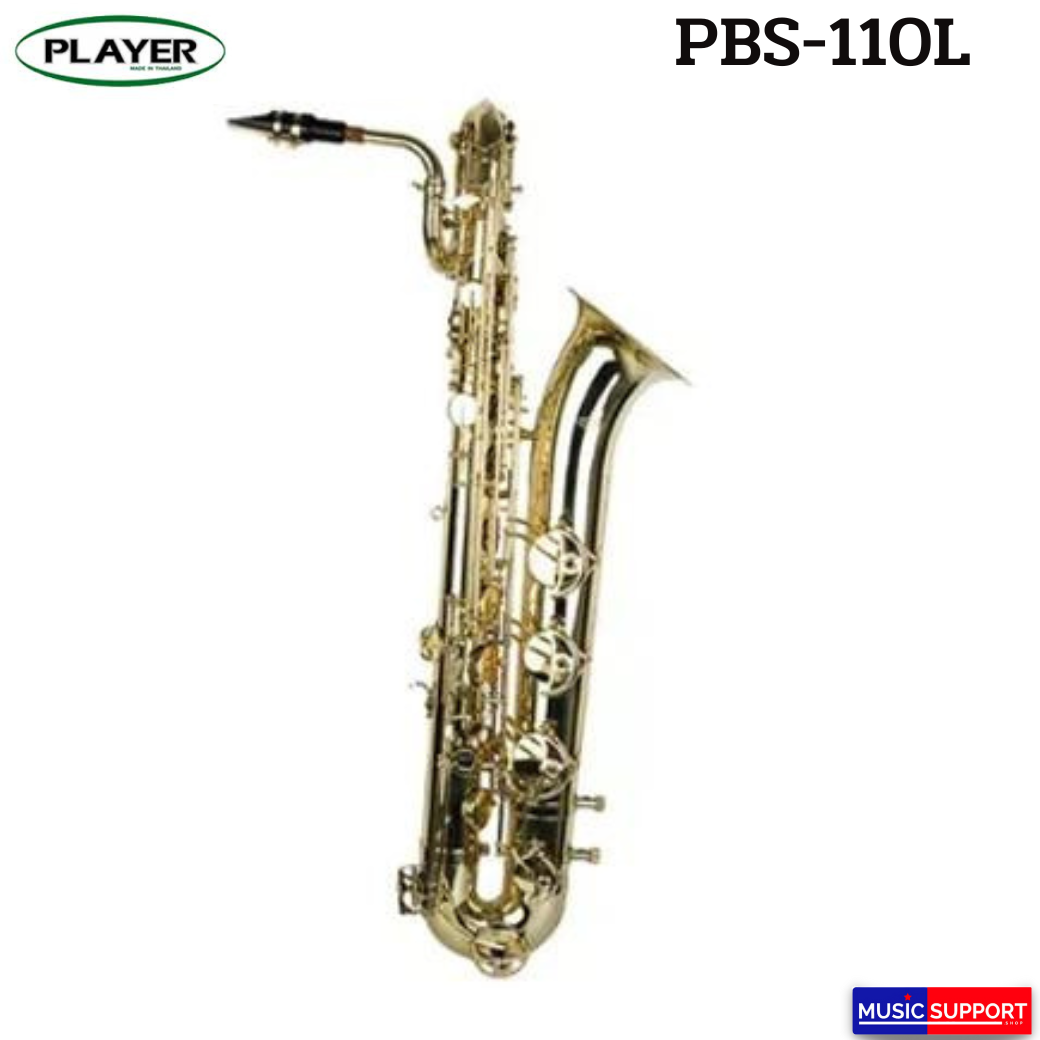 Player บาริโทน แซกโซโฟน เคลือบแล็กเกอร์ PBS-110L Key Eb