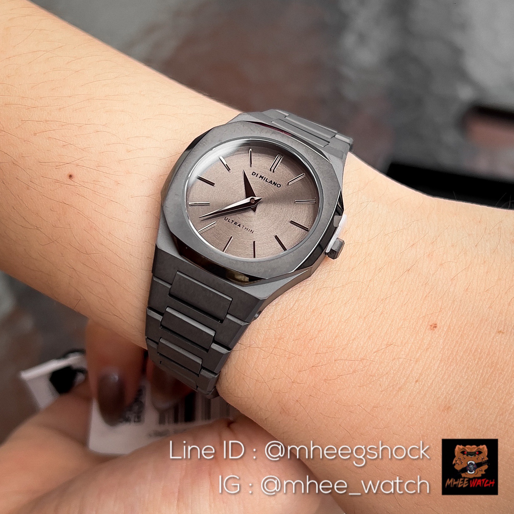 D1 MILANO ULTIMATE GREY Color ULTRA THIN BRACELET 30 MM D1-UTBL32