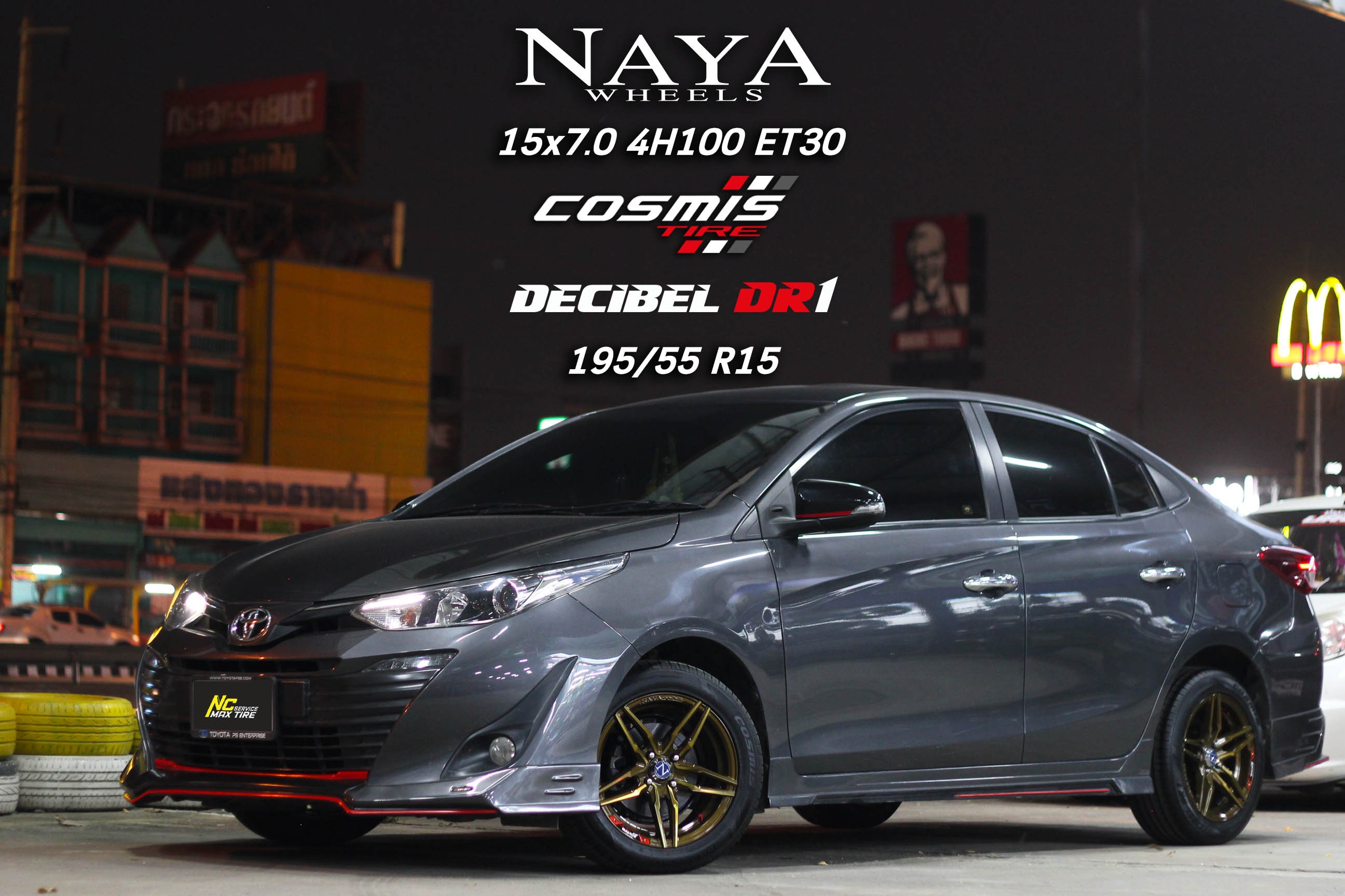 [ NCรีวิว.EP414 ] Toyota Yaris / ล้อแม็กขอบ15 / NAYA