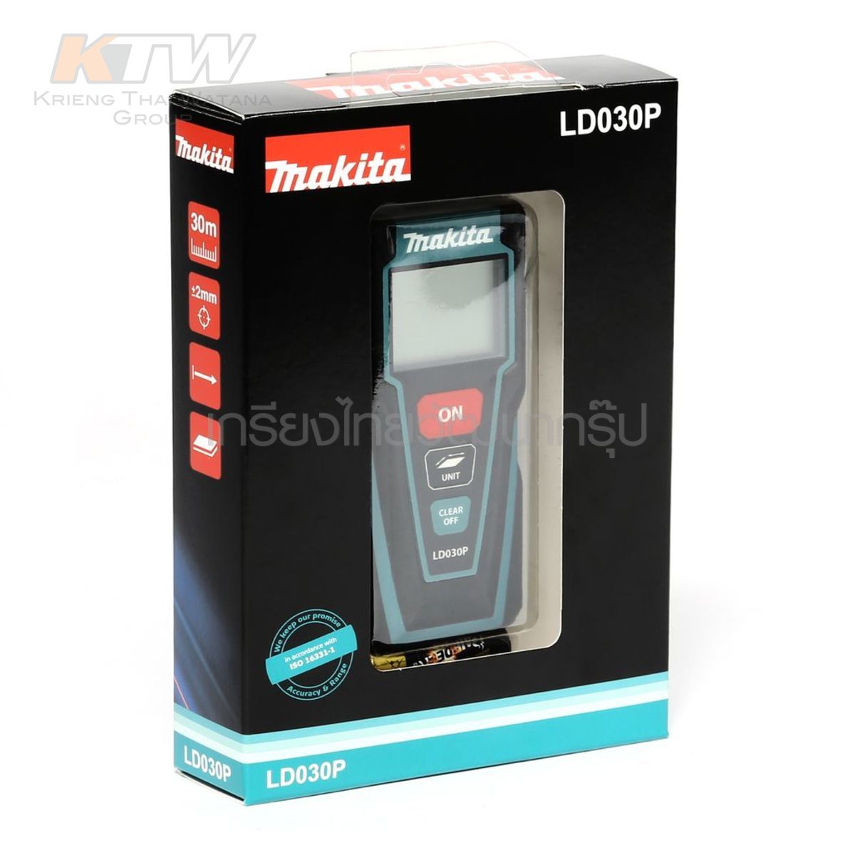 MAKITA เครื่องวัดระยะเลเซอร์ 30 ม. รุ่น LD-030P