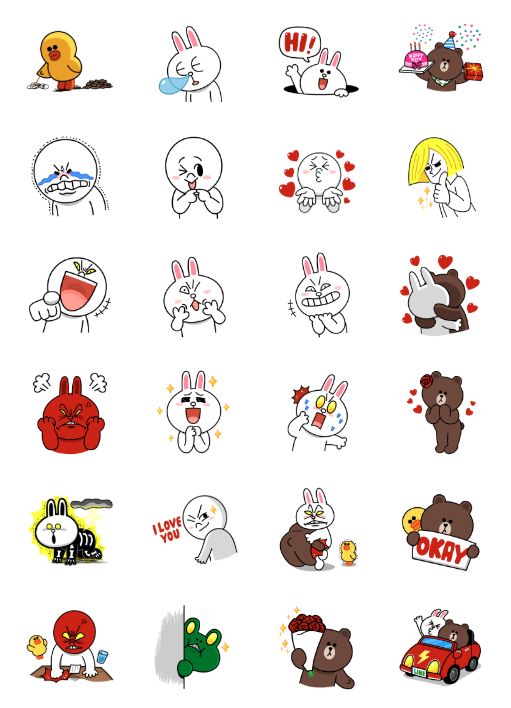 ขายสติกเกอร์ไลน์ LINE Characters: All the Love