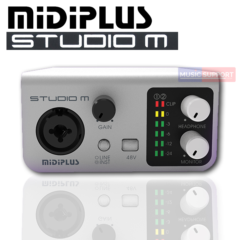 Midiplus Studio M ( 24 bit 192K Audio Interface )
