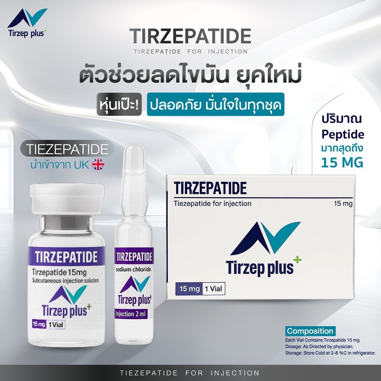 TIRZEPATIDE ลดน้ำหนักตัวใหม่ล่าสุด !