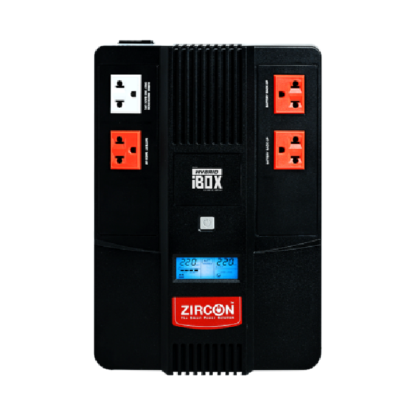 ZIRCON HYBRIDIbox 1000VA/550W Zircon Line Interactive UPS Hybrid Ibox 1000VA/550W Digital Display, Hot Swapp. (Tower type)