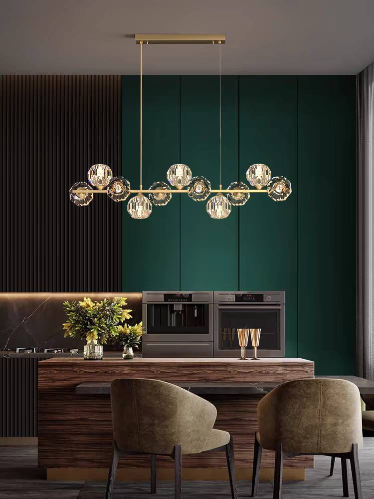 CT205A201 SOTMIA โคมไฟโต๊ะทานข้าว โคมไฟคริสตัล เคาน์เตอร์บาร์ Nordic Light Creative Designer Bar