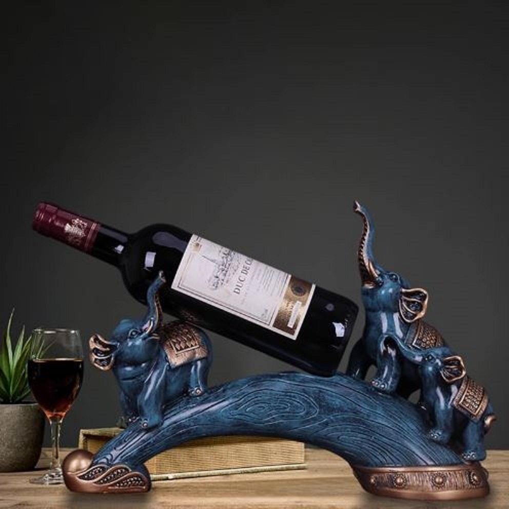 CT227D128 HOMMY ที่วางขวดไวน์ลายไม้ ของขวัญขึ้นบ้านใหม่ ของขวัญขึ้นบ้านใหม่