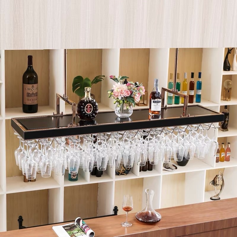 CT092D037 MIRIKITEKI #บาร์แขวนแก้วไวน์ บาร์แขวนแก้ว สไตล์ Modern Luxury ชั้นแขวนแก้วไวน์หรู #บาร์แขวนแก้วไวน์