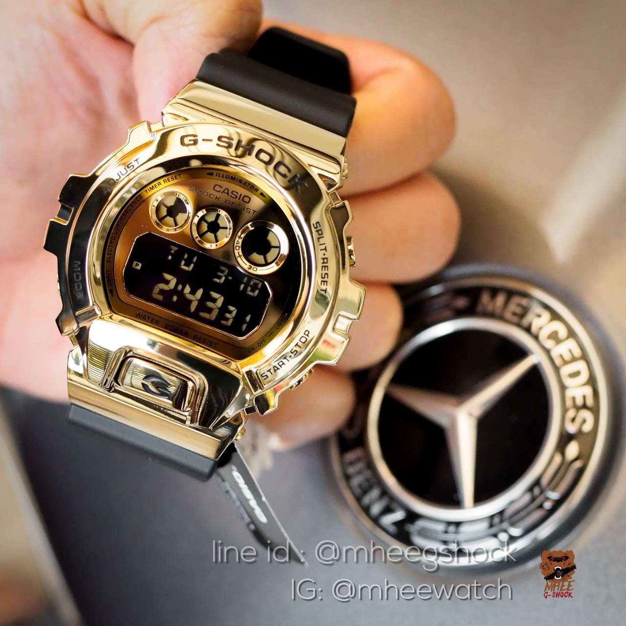 G-Shock Gold Metal Face รุ่น GM-6900G-9 ของแท้ รับประกันศูนย์ CMG 1 ปี