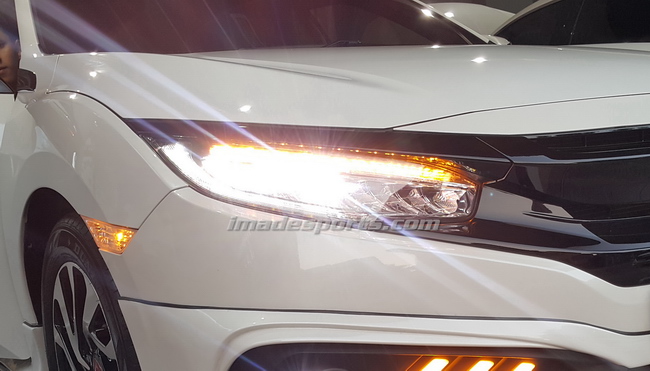 โคมไฟหน้า LED RS Type พร้อมวงจรไฟเลี้ยวแบบวิ่ง