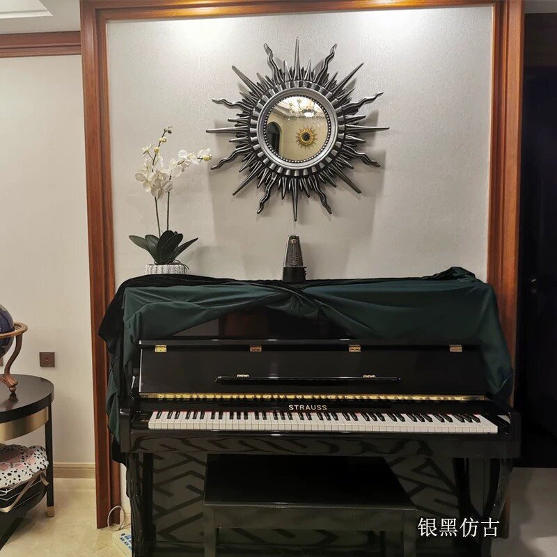 CT025G001 SOSHOKU กระจกพระอาทิตย์ กระจก กระจกแต่งหน้า กระจกติดผนัง wall mirror กระจกฮวงจุ้ย ปรับฮวงจุ้ย โชคลาภ ร่ำรวย