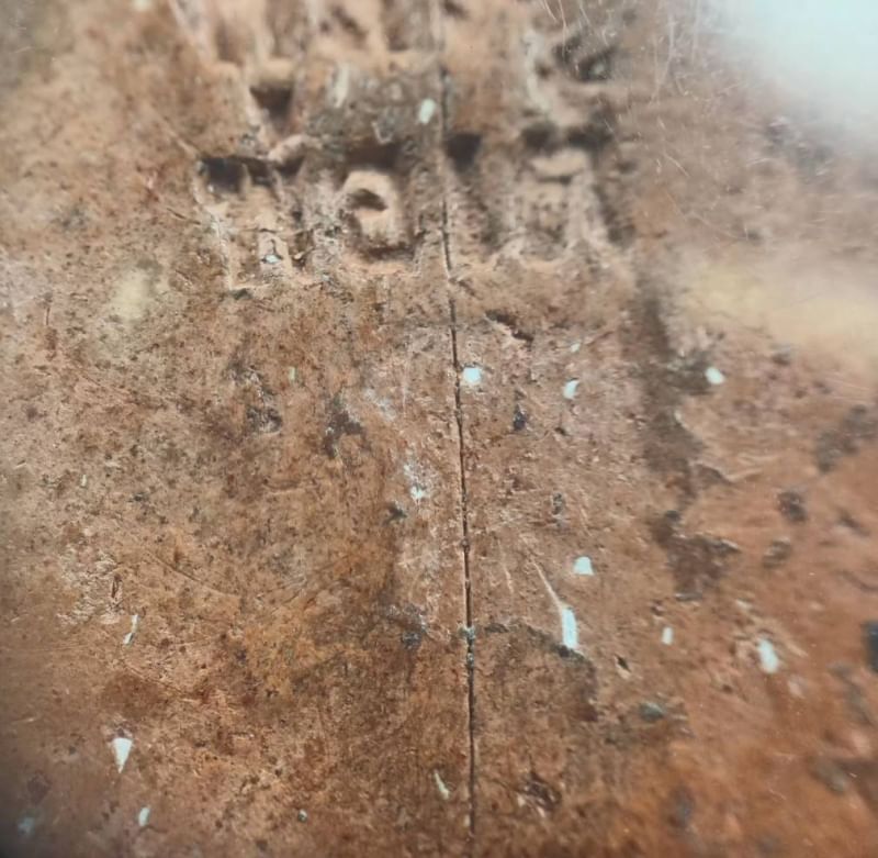 พระขุนแผนพิมพ์ซุ้มเรือนแก้ว หลวงพ่อเต๋ วัดสามง่าม รุ่น 2 ปี 2503 เนื้อดินเจ็ดป่าช้า