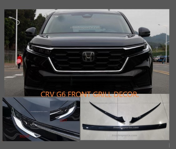 คิ้วตกแต่ง กระจังหน้า CRV G6 คิ้วกระจังหน้า 1 ชิ้นด้านล่าง