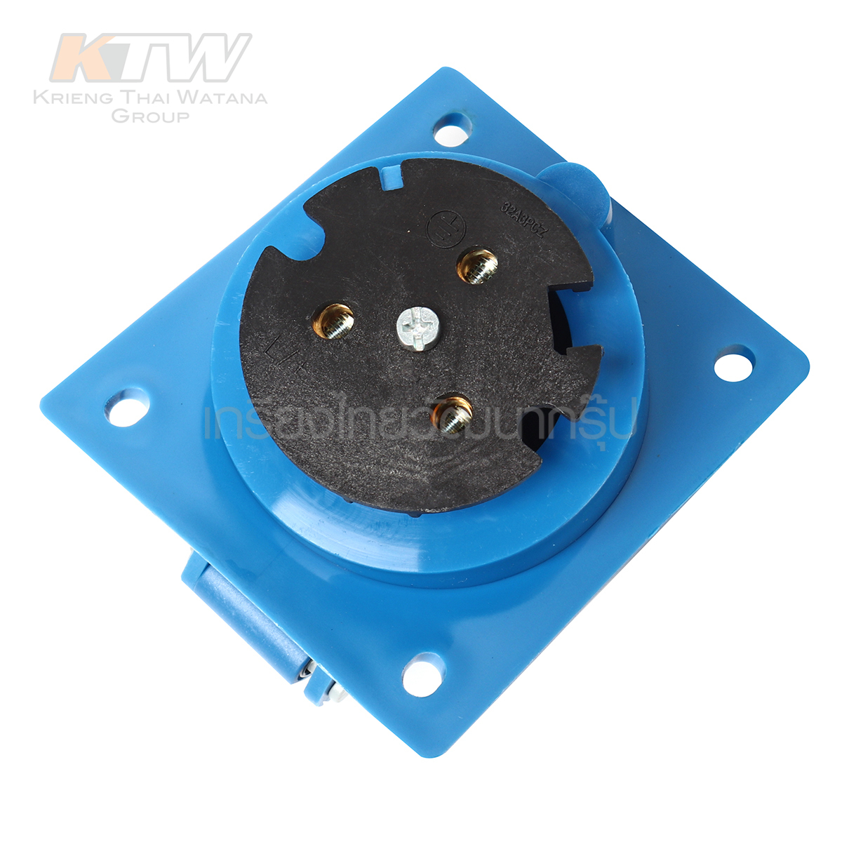 MARATHON ปลั๊กและเต้ารับอุตสาหกรรม เอ็นจิเนียริ่งพลาสติกที่ไม่ลามไฟ แบบ ฝังเฉียง