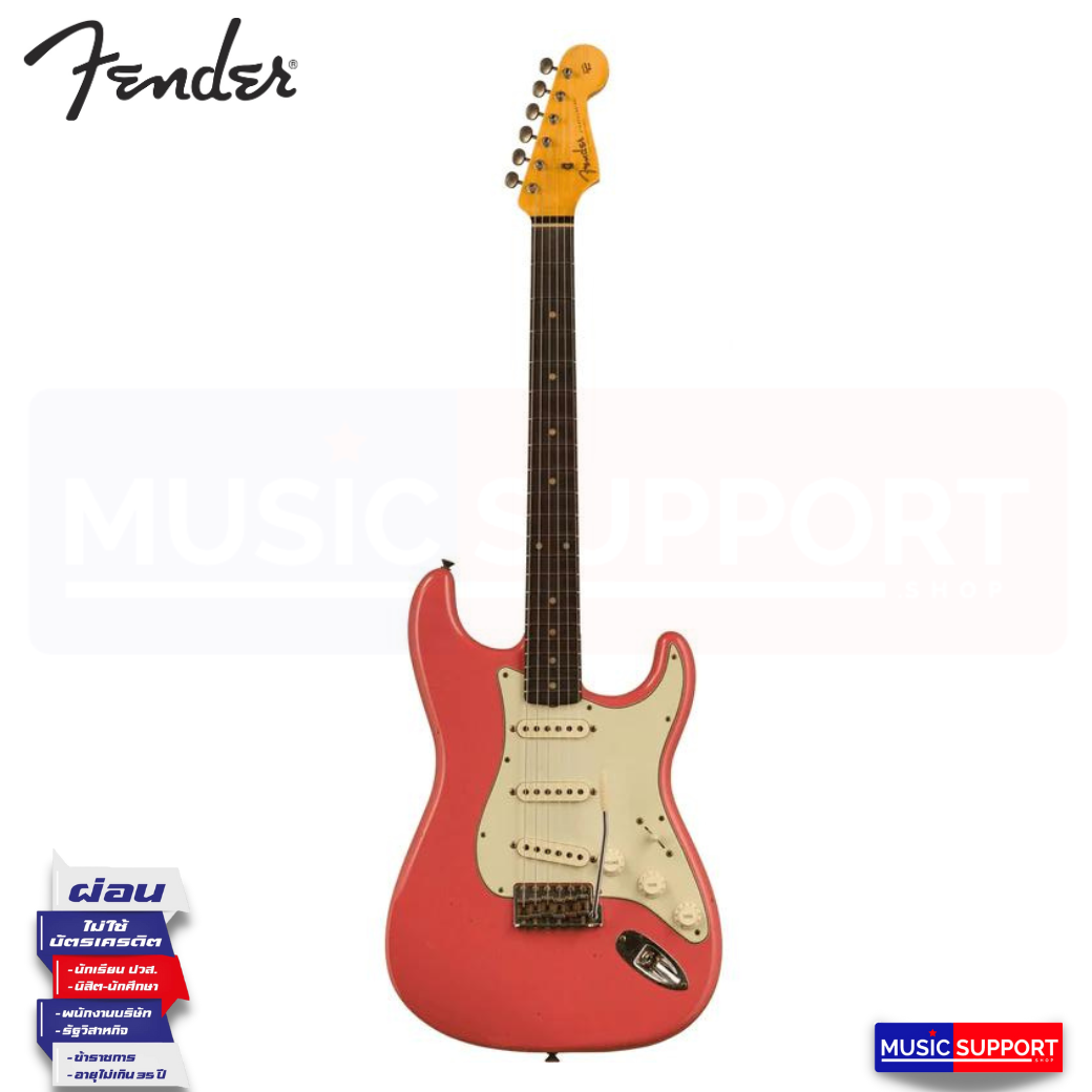 กีตาร์ไฟฟ้า FENDER CUSTOM SHOP '59 STRAT JOURNEYMAN RELIC - SUPER FADED AGED FIESTA RED
