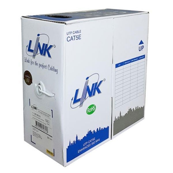 US-9025LSZH CAT5E Indoor UTP Cable CAT 5E, Bandwidth 350MHz, CM White Color 305 M./Pull Box