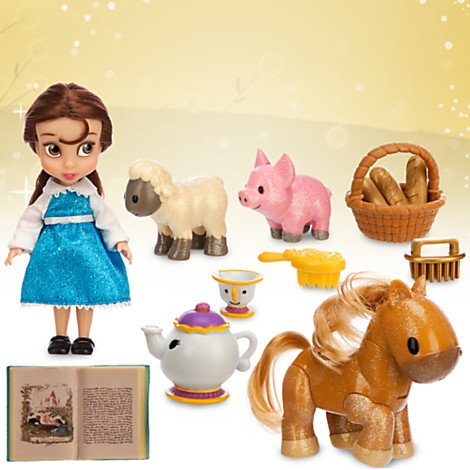 [พร้อมส่ง] Disney Animators Collection Belle Mini Doll Play Set - 5