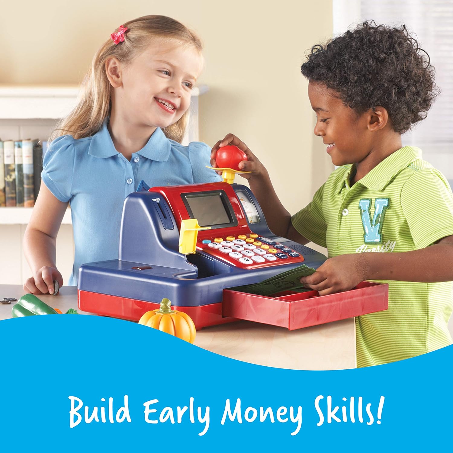 Learning Resources Pretend & Play Teaching Cash Register เครื่องคิดเงินเด็กเล่น