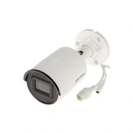 HIKVISION DS-2CD2083G2-I(U) AcuSense 8MP Bullet Network Camera, Fixed focal lens, 2.8, 4, and 6mm optional, 3840 × 2160 resolution, Focuses on Smart Human/Vehicle Detection, Water and dust resistant IP67, Support microSD card up to 256 GB Built-in microph