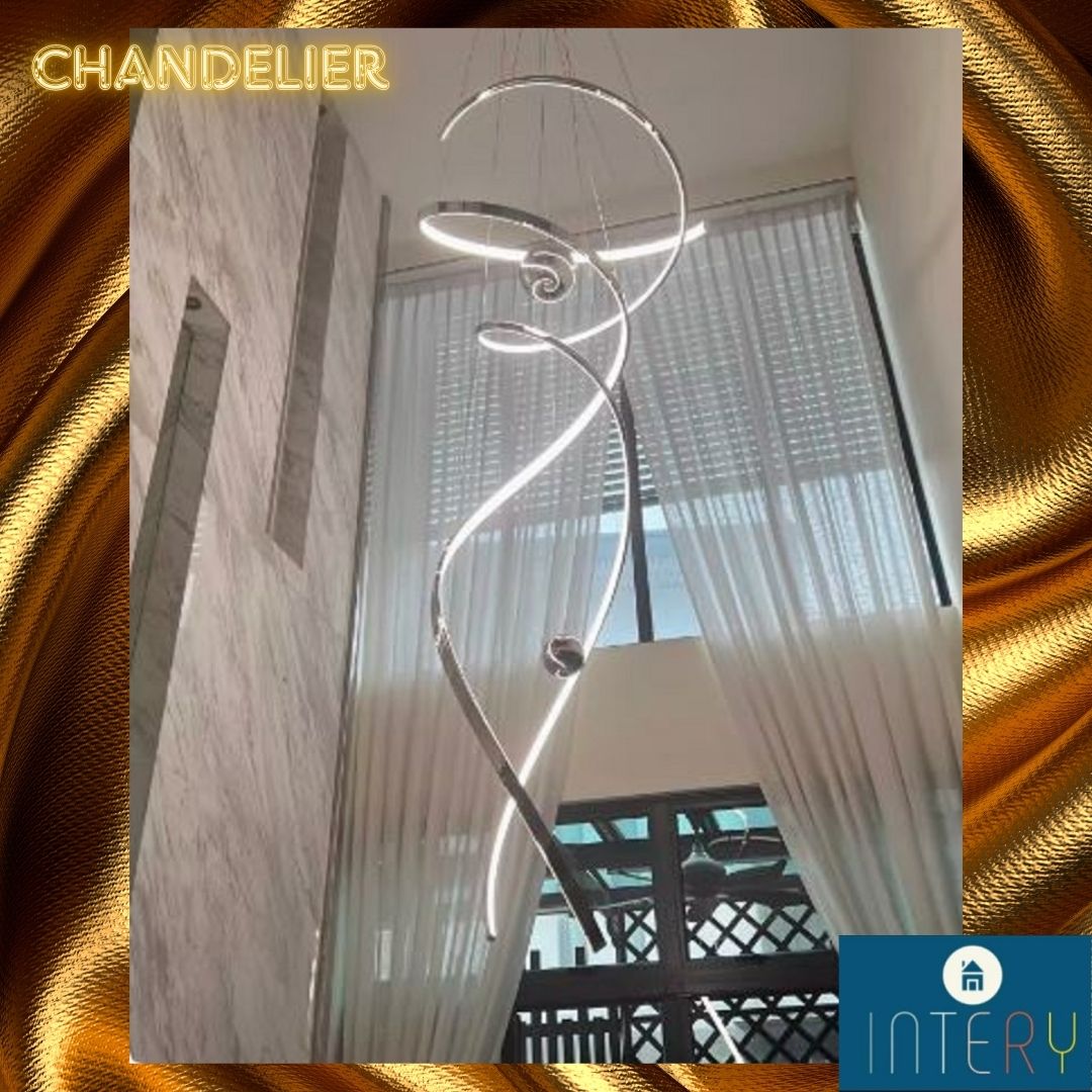 CT220A267 SOTMIA โคมไฟระย้า โคมไฟโมเดิร์นสีทอง Chandelier Lighting โถงบรรได