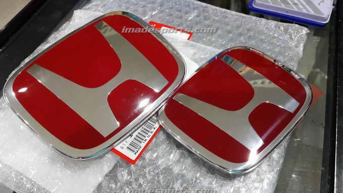 Logo H Type R สปอร์ตหน้า หลัง และพวงมาลัย (ดำ/แดง/ดำ-แดง)