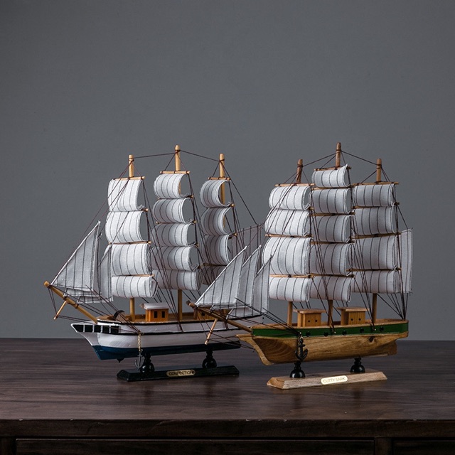 C1009B026 HAOYUN เรือสำเภา เรือใบ ตกแต่งบ้าน ธุรกิจรุ่งเรือง ประสบความสำเร็จ ของขวัญ เรือใบตกแต่ง ของตกแต่งห้อง