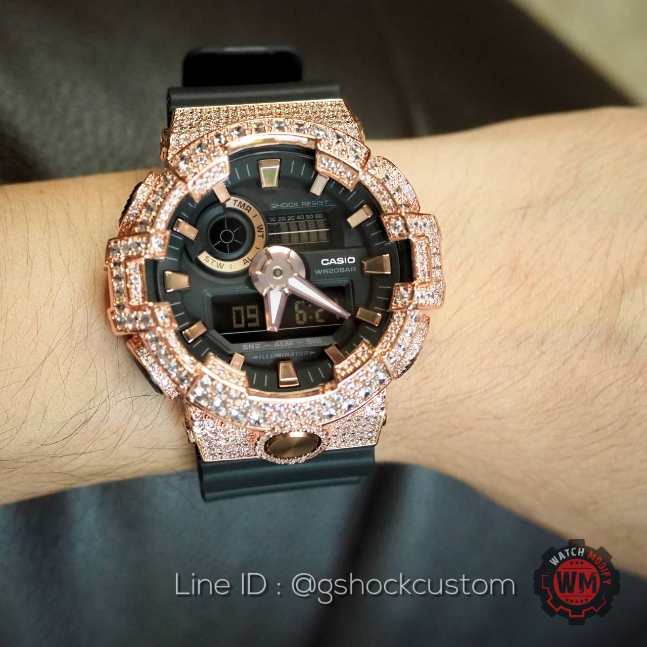 G-Shock กรอบเพชร Rosegold BlingBling รุ่นฮิต GA-710