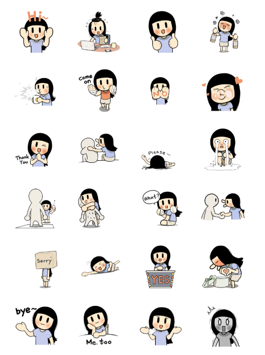 ขายสติกเกอร์ไลน์ Animated Smile Brush