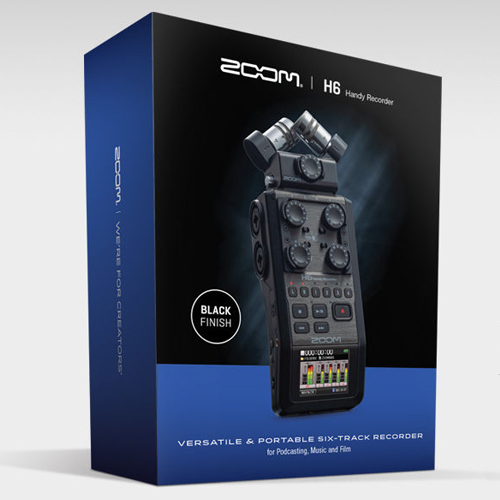 เครื่องบันทึกเสียง ZOOM H6 Black Edition Handy Recorder