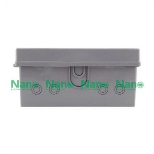 NANO Electric® NANO-102G ตู้กันน้ำพลาสติก มีหลังคา ฝาทึบ ขนาด 11.50x13x6 นิ้ว (290 x 328 x 160 mm) สีเทา