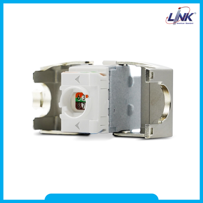 US-1022TFAS : CAT 6A RJ45 Modular JACK, Superslim Tool Free, Auto Shutter
