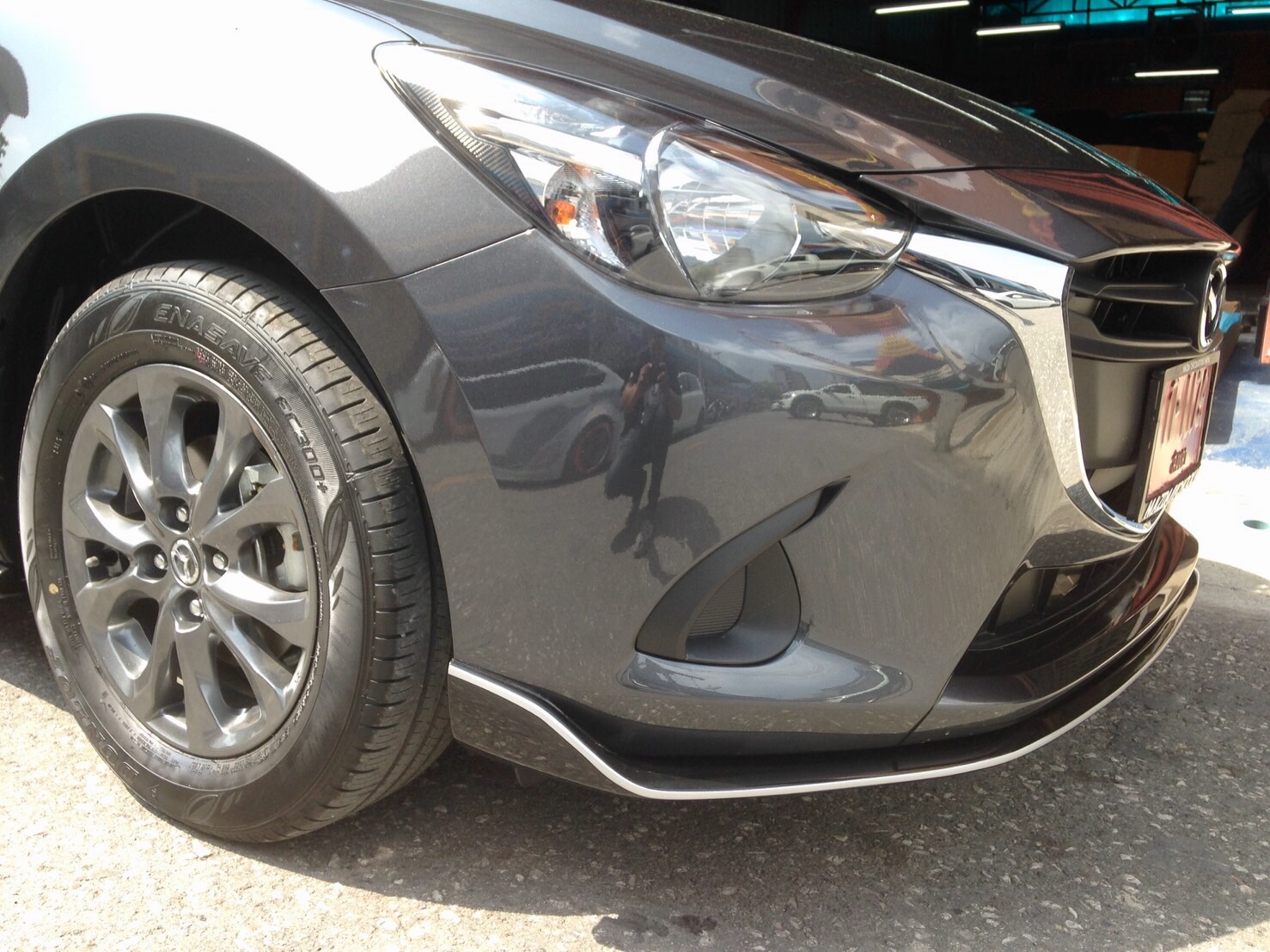 ชุดแต่ง Mazda2 2017 2018 2019 4ประตู OEM, สเกิร์ตรอบคัน Mazda2 Skyactiv มาสด้า2 แต่งสวย