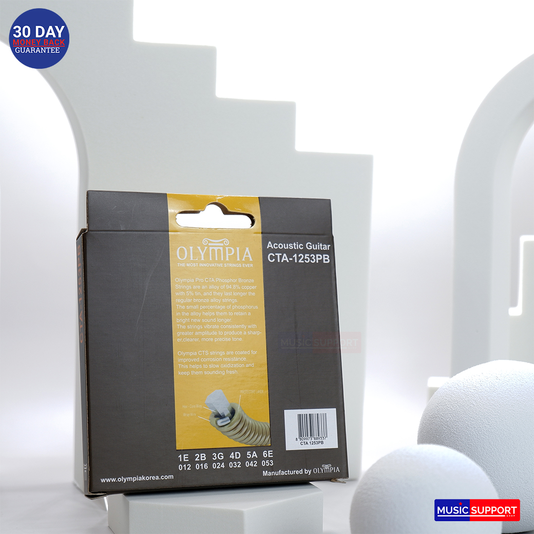 สายกีตาร์โปร่งเคลือบกันสนิม Olympia CTA-1253PB