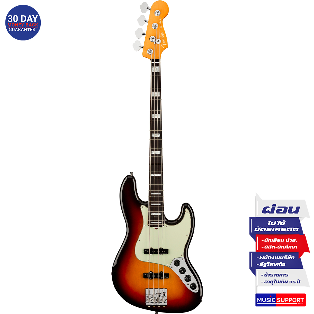 เบสไฟฟ้า Fender American Ultra Jazz Bass®RW Ultraburst