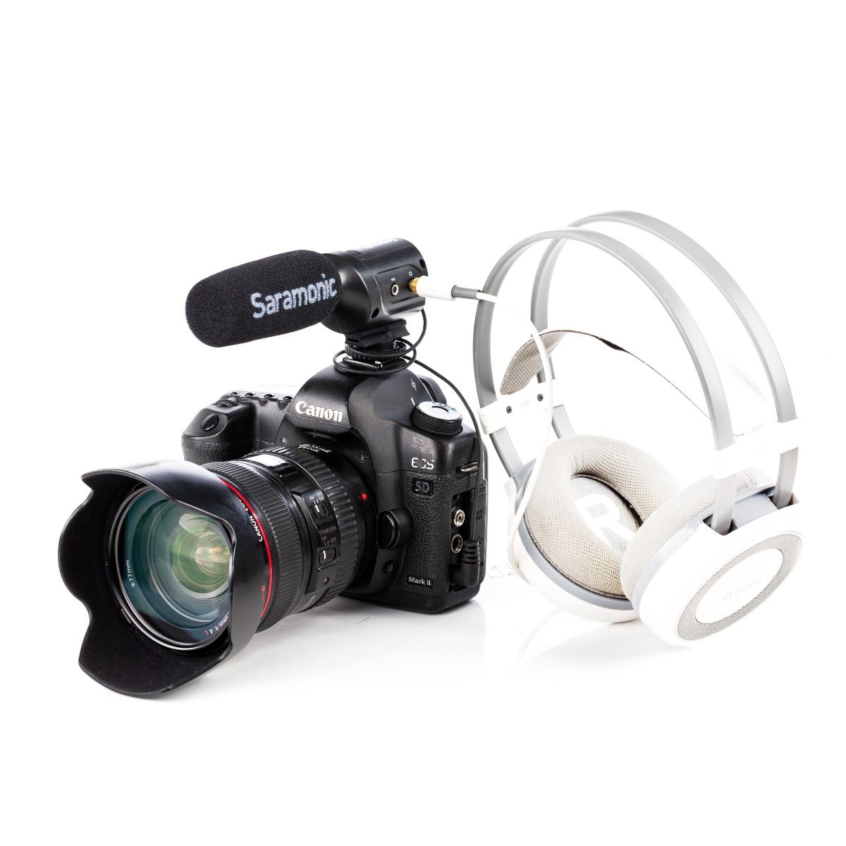 Saramonic SR-M3 ไมโครโฟนช็อตกันติดหัวกล้องไมค์คอนเดนเซอร์ทิศทางเป็นมิกเซอร์รวมเสียงไมโครโฟนสามารถเพิ่มไมค์ได้ 1 ช่อง