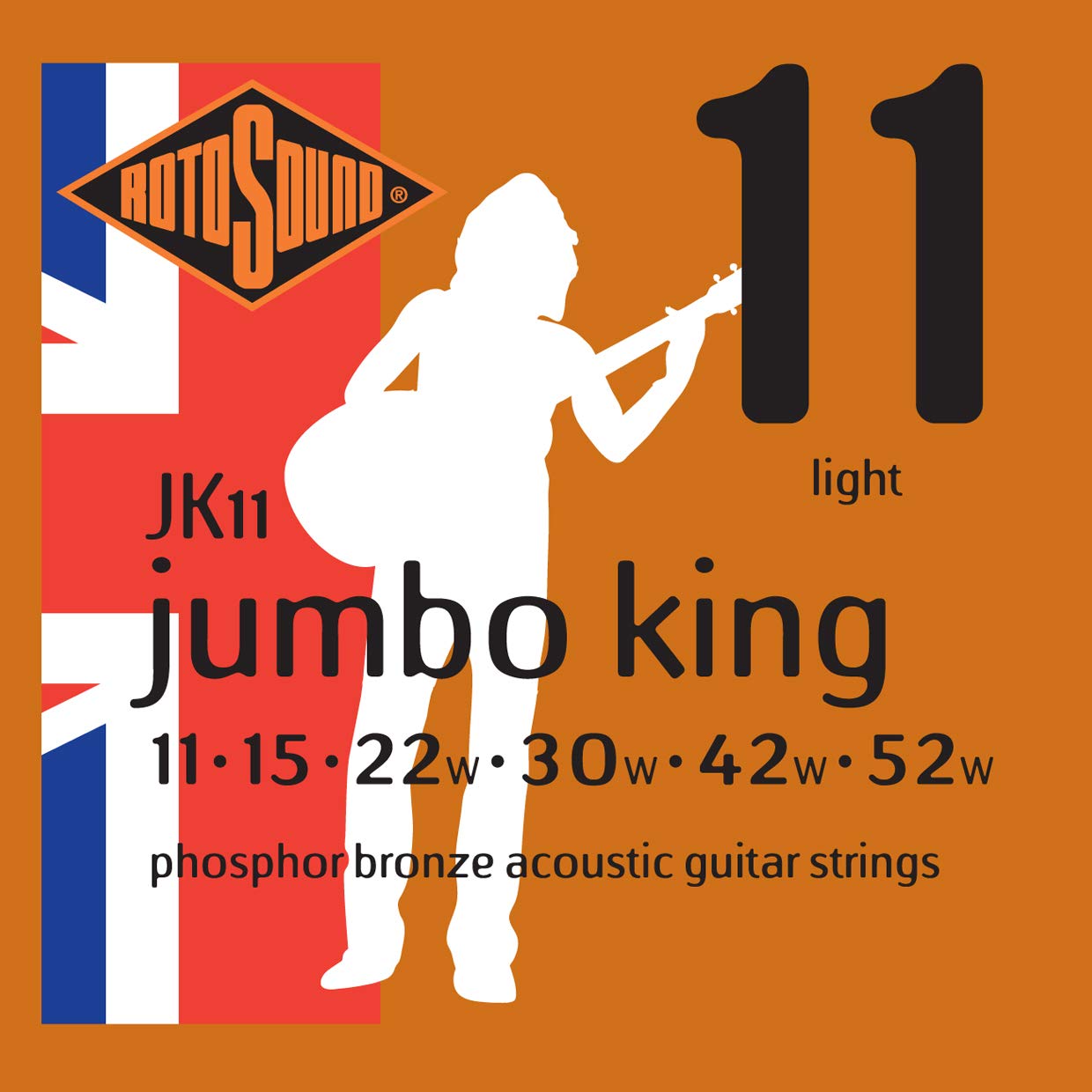 Rotosound JK11 11-52w Jumbo King สายกีตาร์โปร่ง