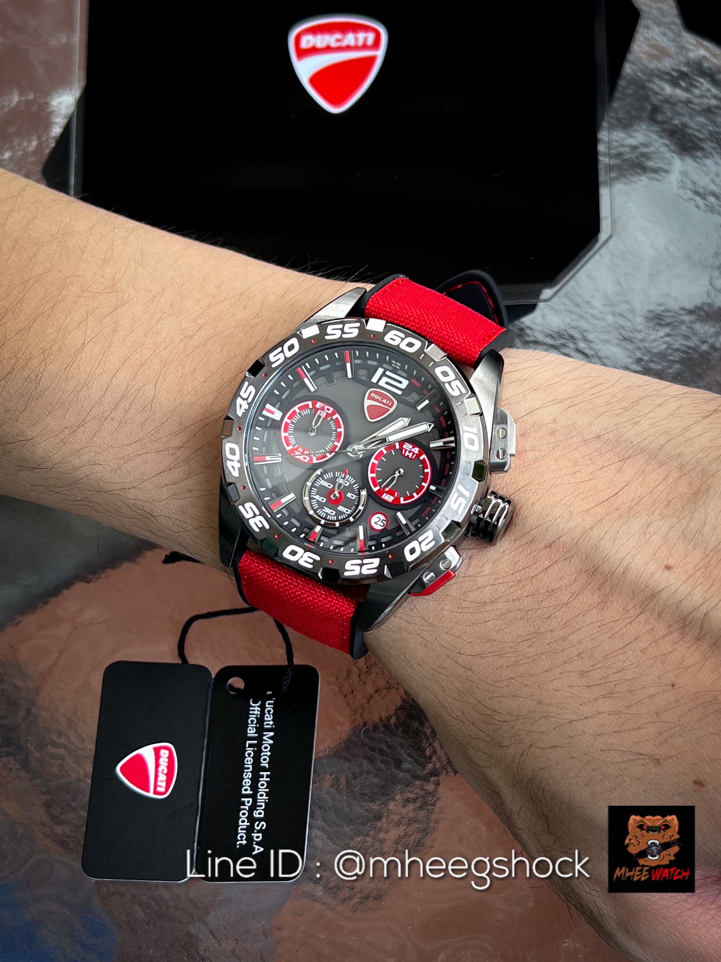 Ducati DT012 Gunmetal Red Chronograph
