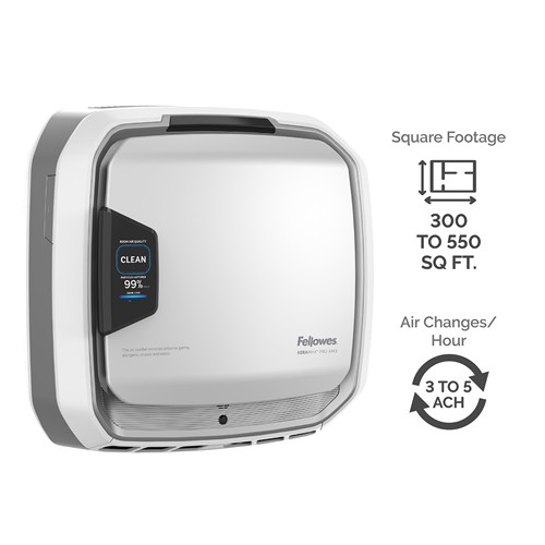 เครื่องฟอกอากาศ PRO AM3 PC (มีจอแสดงเปอร์เซ็นต์คุณภาพอากาศ) ยี่ห้อ Aeramax Fellowes (USA)