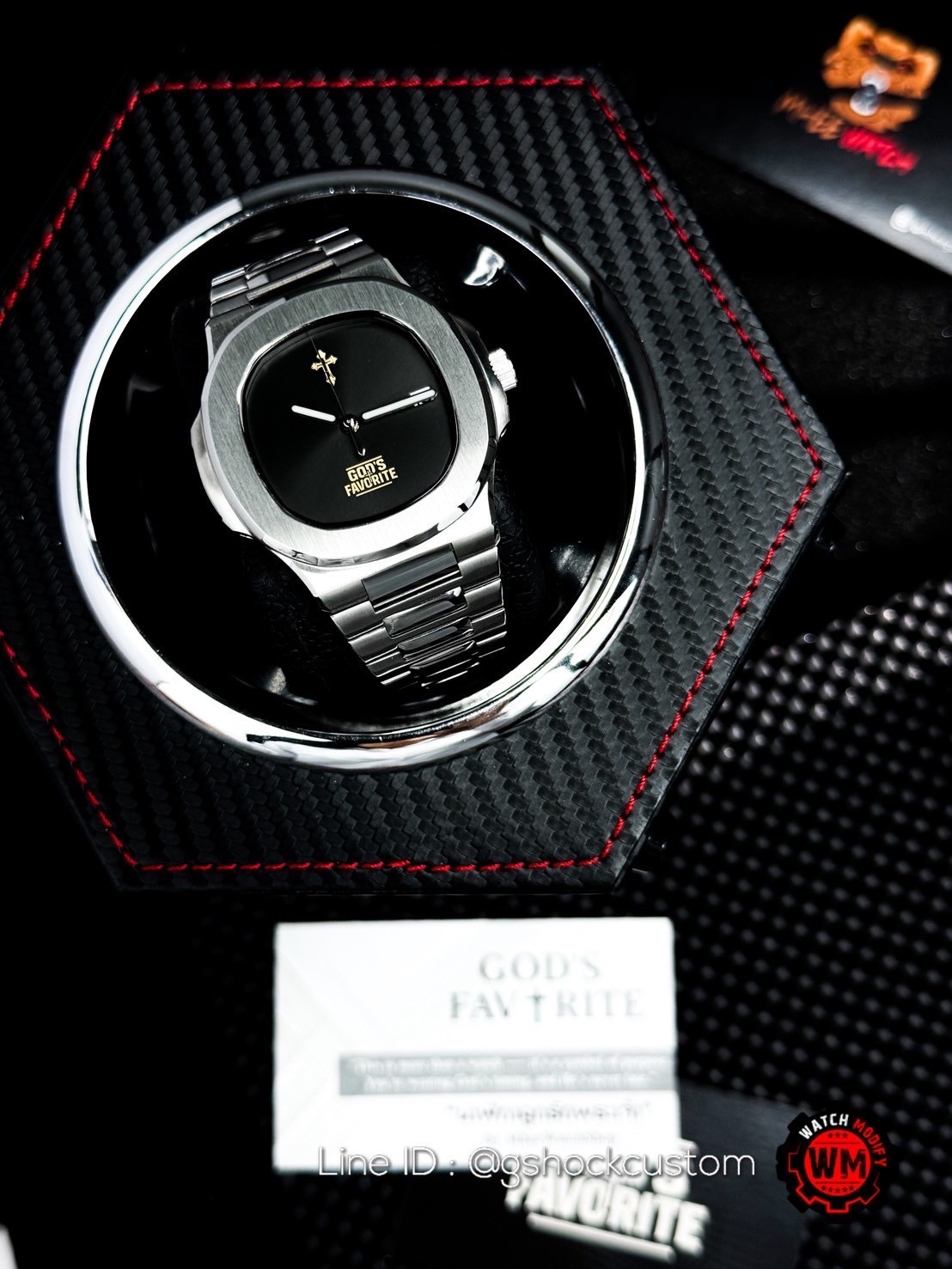 God’s Favorite Watch Nautilus Design Automatic Movement Full Set Watch Winder (กล่องหมุน)