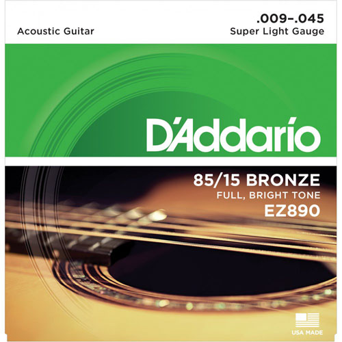 สายกีตาร์โปร่ง D'addario EZ890 เบอร์ 9-45