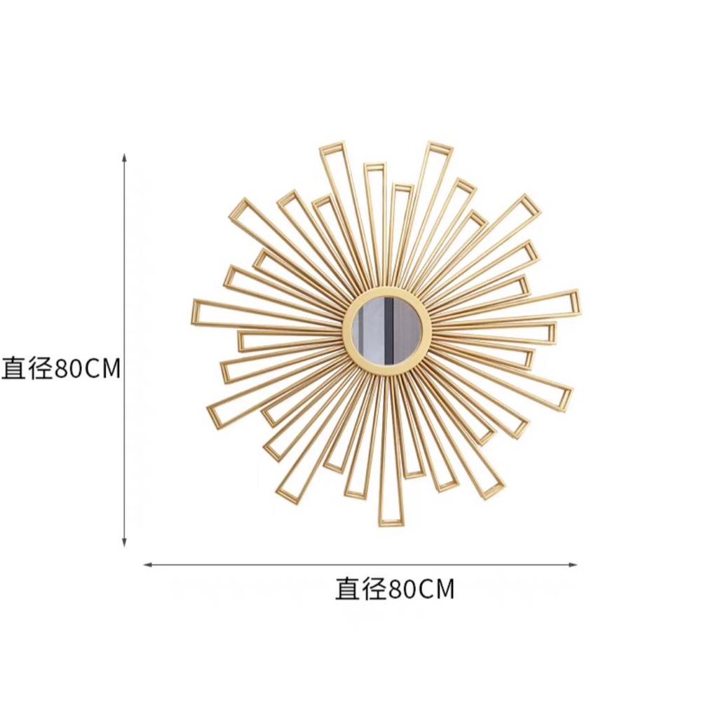 CT121G003 SOSHOKU กระจกตกแต่งผนังห้อง กระจก กระจกแต่งหน้า กระจกติดผนัง wall mirror กระจกฮวงจุ้ย ปรับฮวงจุ้ย โชคลาภร่ำรวย